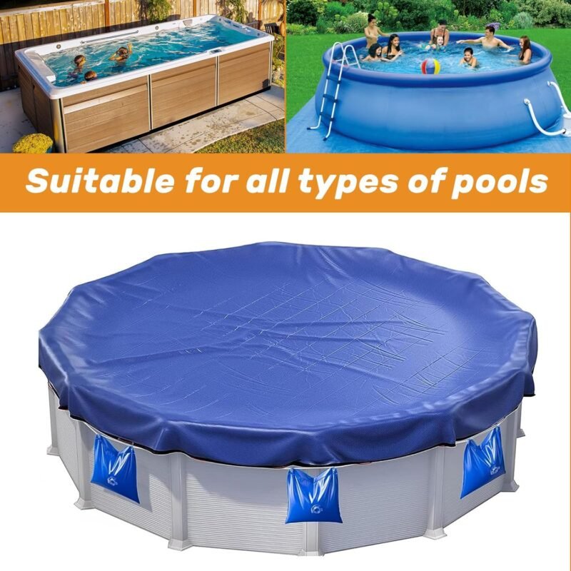 12 bolsas de agua colgantes para cubierta de piscina, 0.3 mm de grosor, PVC de 11.8 x 9.8 pulgadas, bolsas de peso de agua para piscinas sobre el suelo, bolsas de agua resistentes para piscina, bolsa - Imagen 6