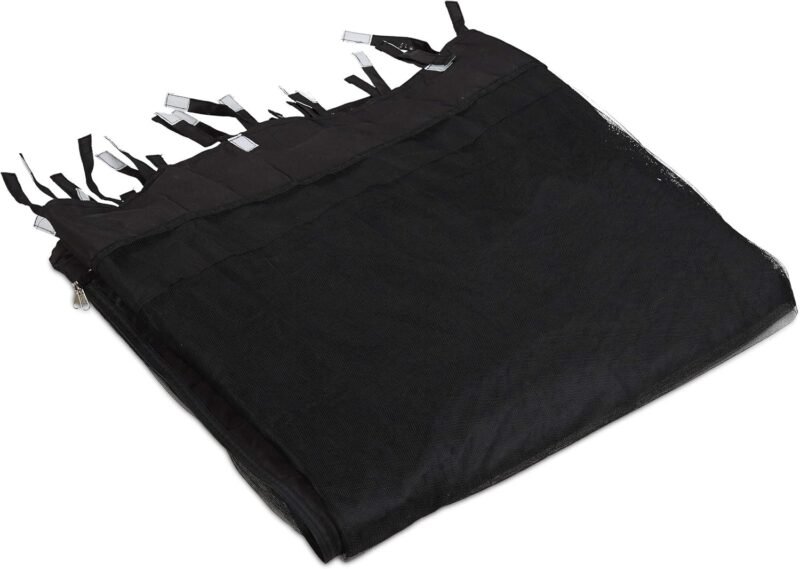 Relaxdays Mosquitera Carpa 3x3 con Cremallera, Tela, 12 m, Negro - Imagen 6