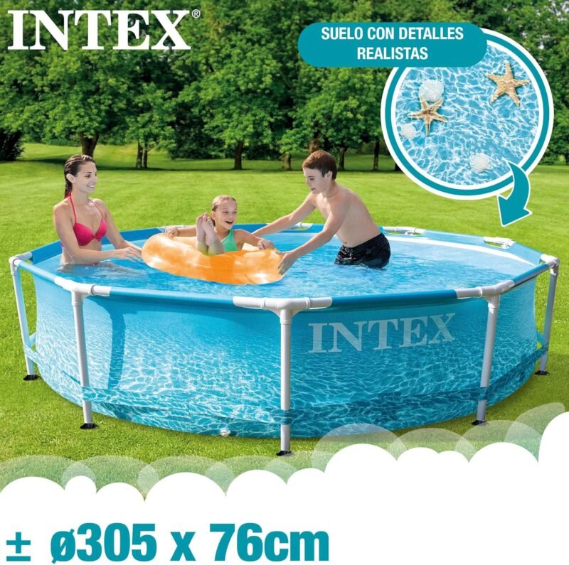 Intex ¡28208NP-PISCINA Beachside Frame D305X76 CM (C/Bomba Filtro) - Imagen 2