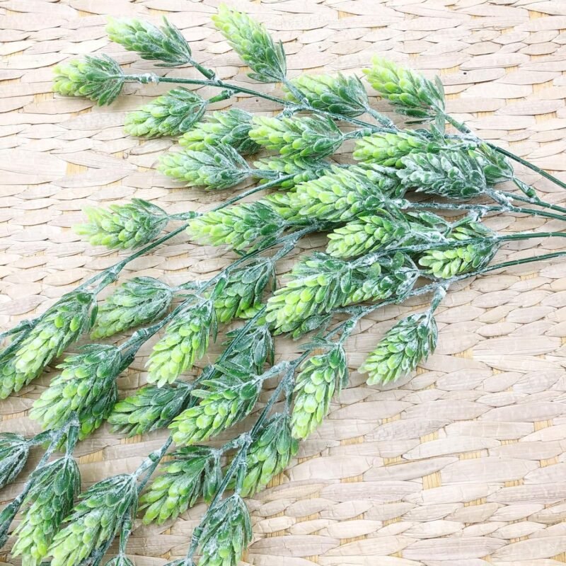 AIVORIUY 4pcs Vid de Lúpulo Artificial Flor Guirnalda de Flores, Verde Plantas Hiedras Artificial Decoracion Planta Colgantes para Exterior Interior Pared Arco de Boda Colgar en la Pared Planta Falsa - Imagen 6