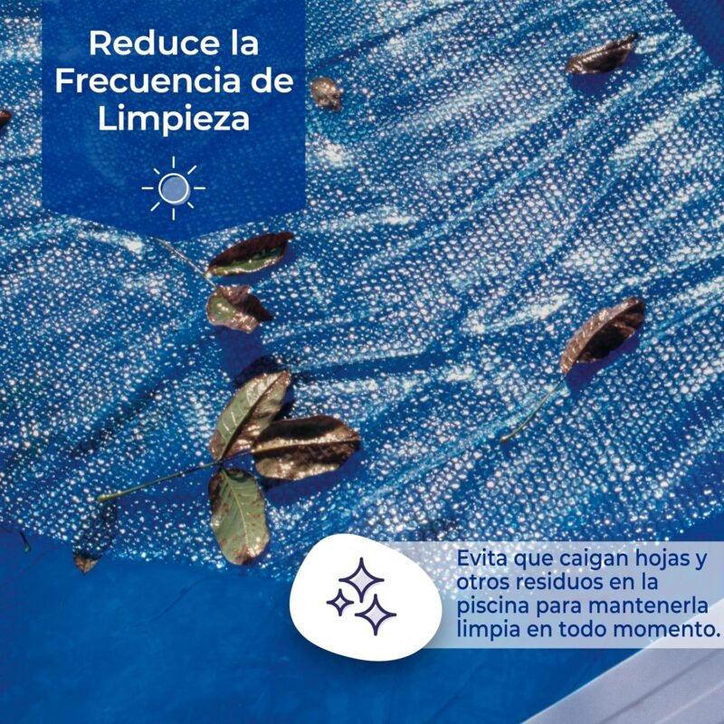Gre CPROV505 - Cobertor de Verano para Piscina Ovalada de 500 x 300 cms, Color Azul - Imagen 4