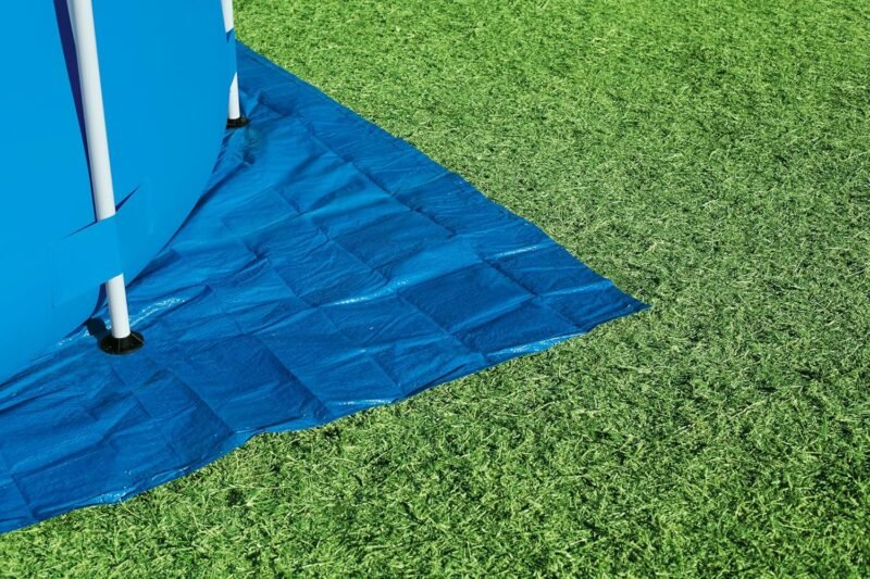 BESTWAY Tapiz Protector de Suelo 335x335 cm para Piscinas Desmontables Azul - Imagen 10