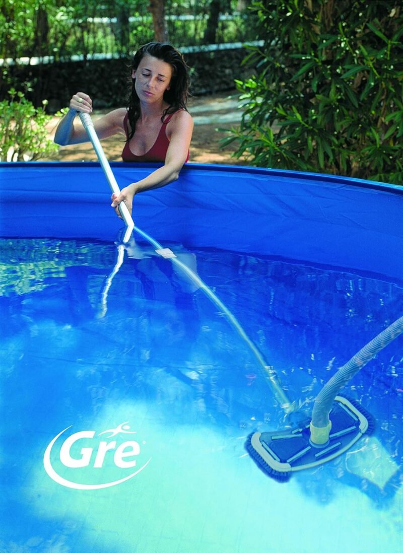 Gre AR2064 - Kit Limpiafondos para Piscinas Elevadas y Enterradas. Limpiafondos Manual. Para el Fondo de Piscinas Pequeñas y Medianas. - Imagen 2