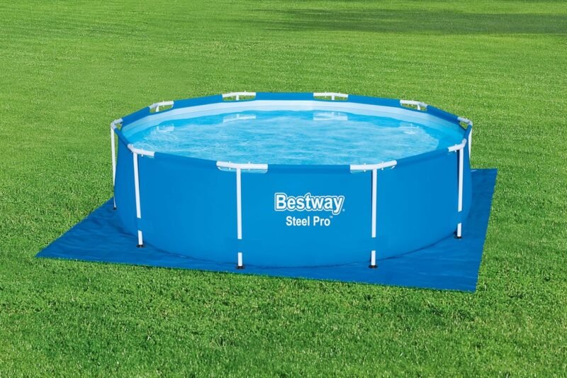 BESTWAY Tapiz Protector de Suelo 335x335 cm para Piscinas Desmontables Azul - Imagen 2
