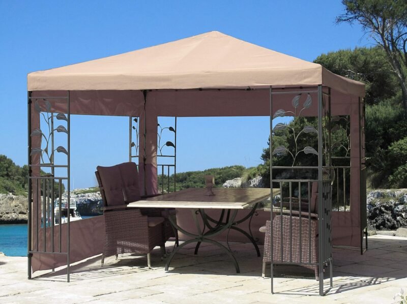 Quick-Star 2 Laterales con Ventana de PVC para Hojas Carpa 3 x 3 m página Pared Arena - Imagen 7