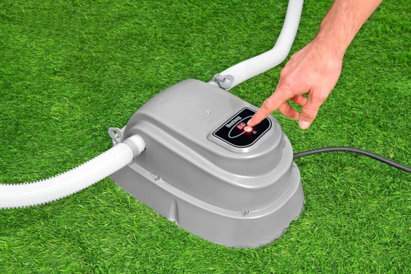 BESTWAY Calentador de Agua Eléctrico 42,6x26,6x18,7 cm Gris - Imagen 9