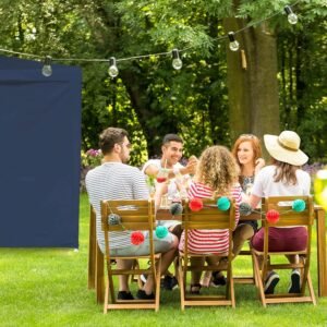 Relaxdays Pavillon Seitenteile Set de 2 Paneles Laterales Carpa, Cortinas Cenador, 3x2 m, Impermeables, sin Ventanas, Plástico, Azul Oscuro - Imagen 3